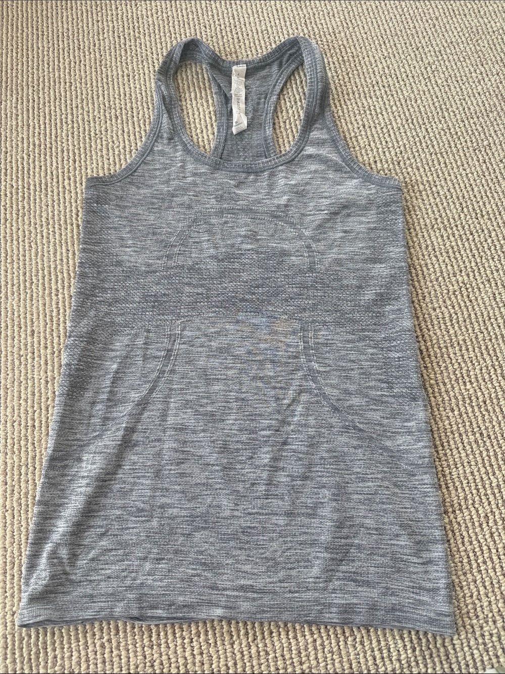lululemon athletic Heather Gray Racerback Workout Tank